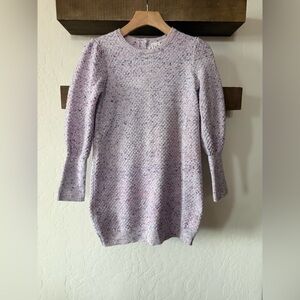Janie and Jack|Big girl Pastel Lilac Purple Knit Sweater Dress,size 10•••wool